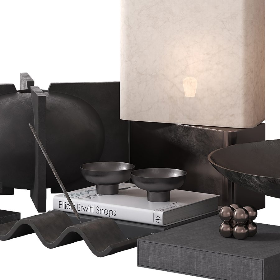 Black Decor Set By 101 Copenhagen 3D Model for VRay, Corona | CGMood