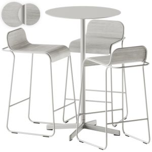 Neu Round Table High By Hay And Flow Stool