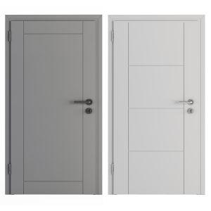 Gray And White Modern Door - Set 30