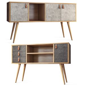 Tv Stand Console Es Mob Betong By Vivense