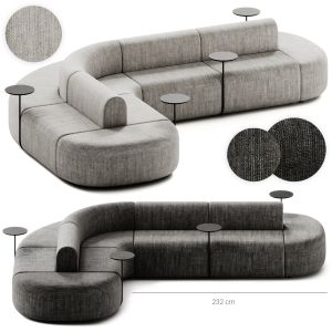 Artiko Sectional Modular Fabric Sofa At 18 By Mdd