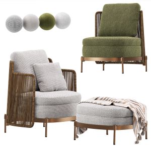 Tape Cord Armchair Outdoor