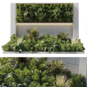 Vertical Wall Garden With Wood Frame - Outdoor Gar