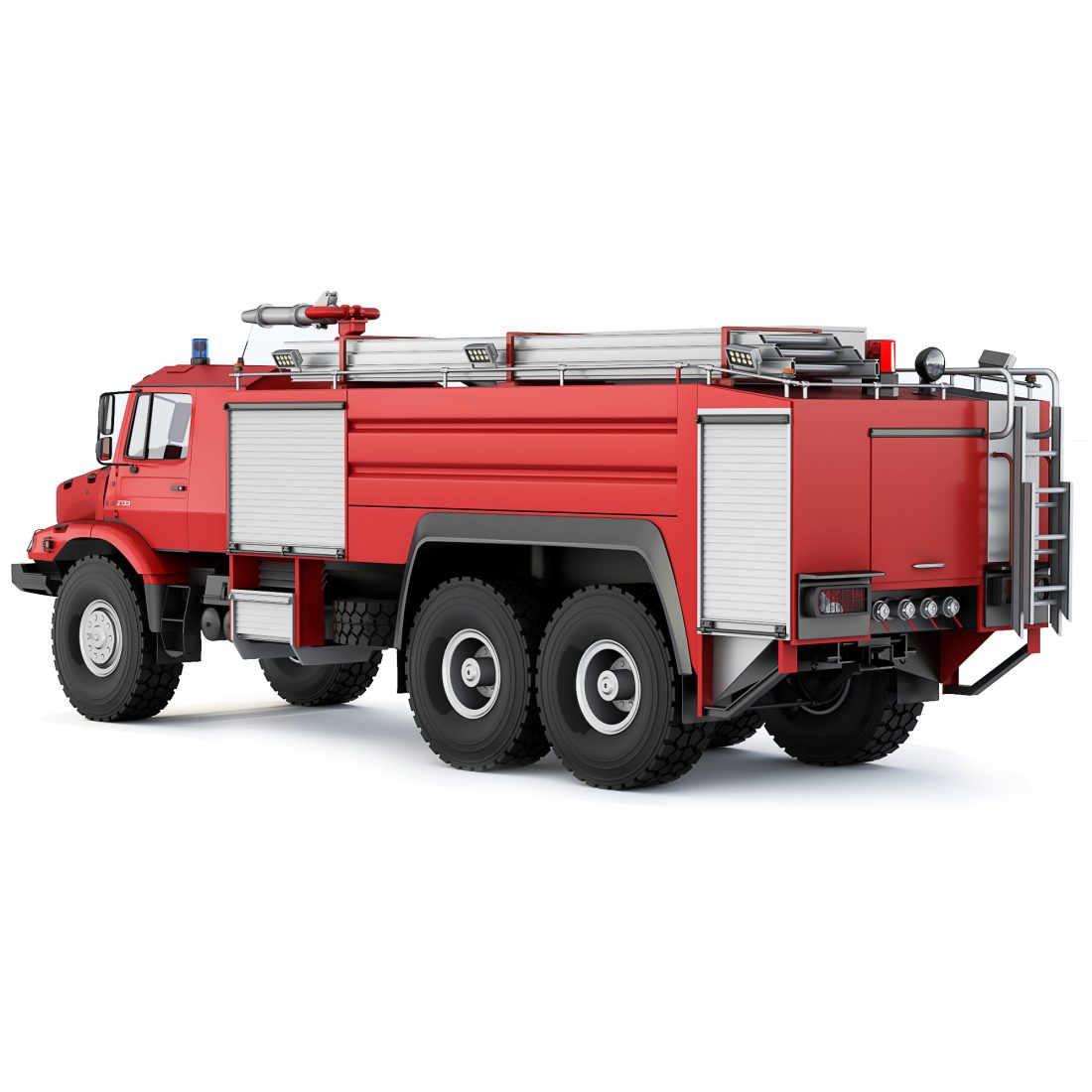 Mercedes-benz Zetros 2733 Fire Truck 2022 3D Model for VRay | CGMood
