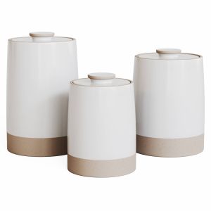 West-elm Mill Stoneware Kitchen Canisters