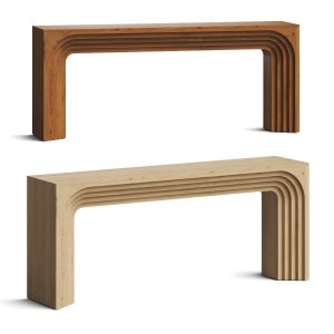 Crate And Barrel Valo Wood Console Table