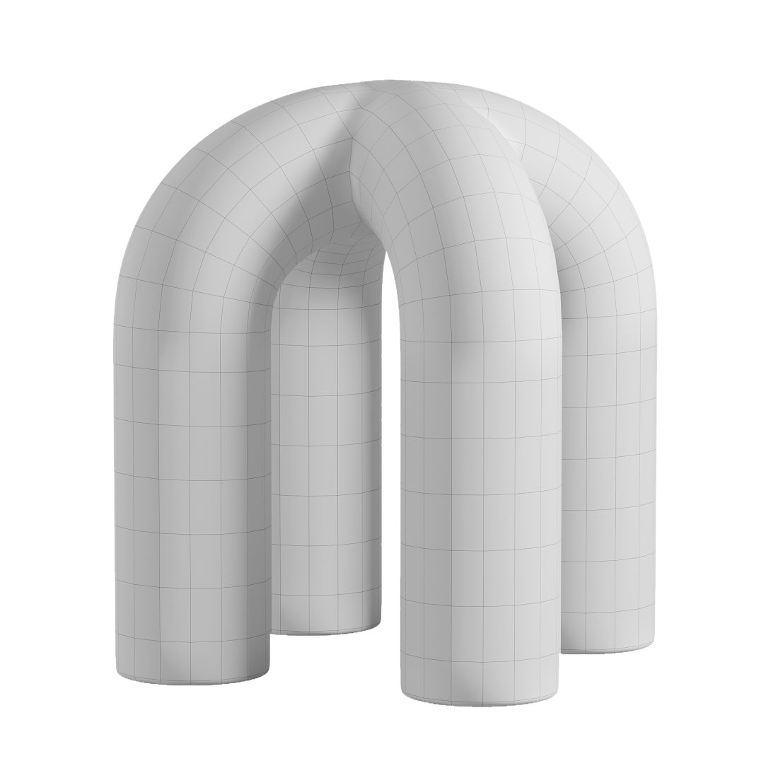 Stool Stich Upholstered Stitch Stool 3D Model for Corona | CGMood