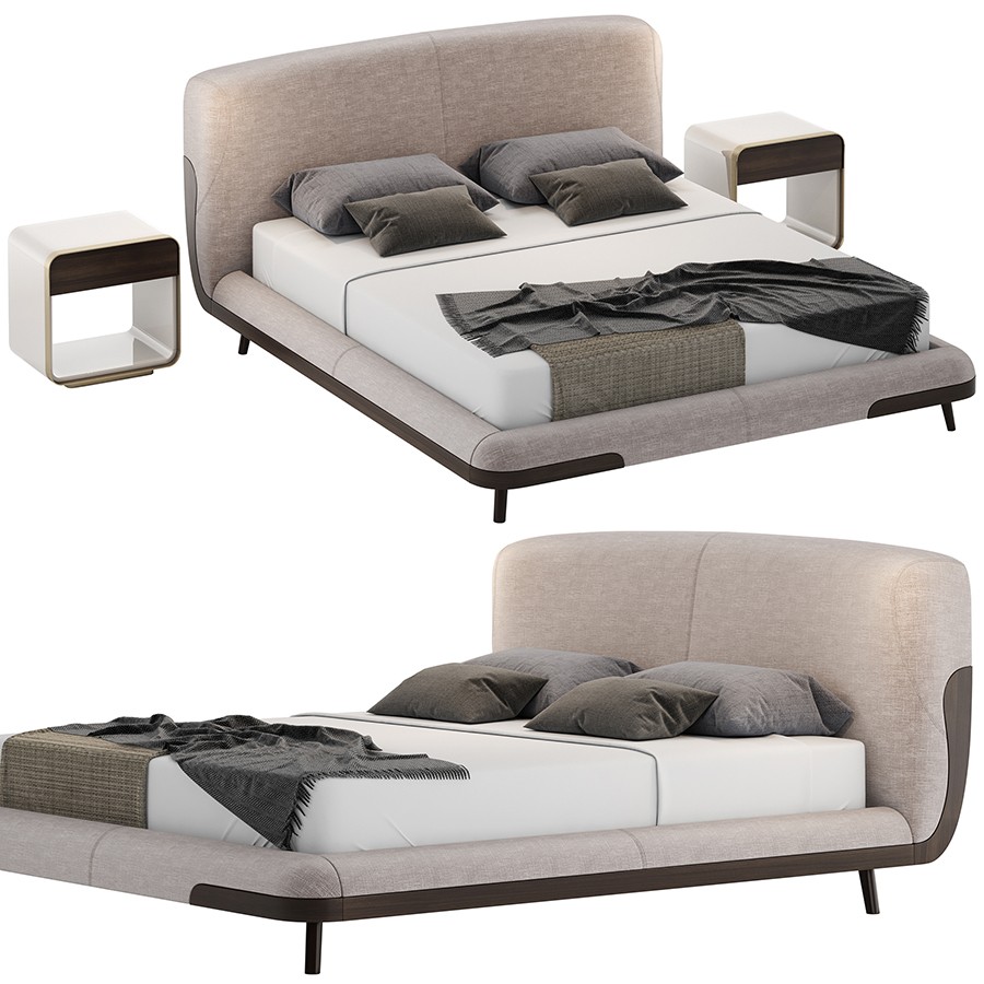 Turri Soul Bed - 3D Model for VRay