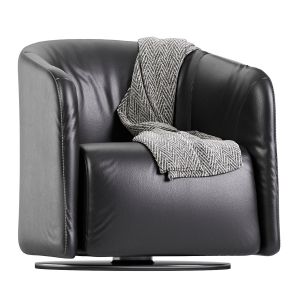 Logos Armchair Leather By Natuzzi