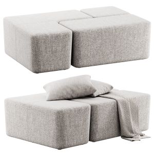 Puzzle Poufs Modular System By Luxy