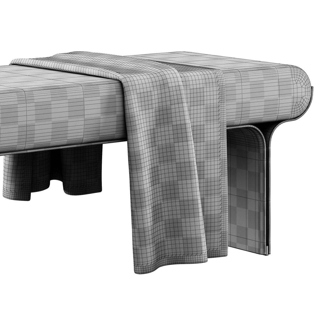 Stami Bench By Gallotti & Radice - 3D Model for VRay