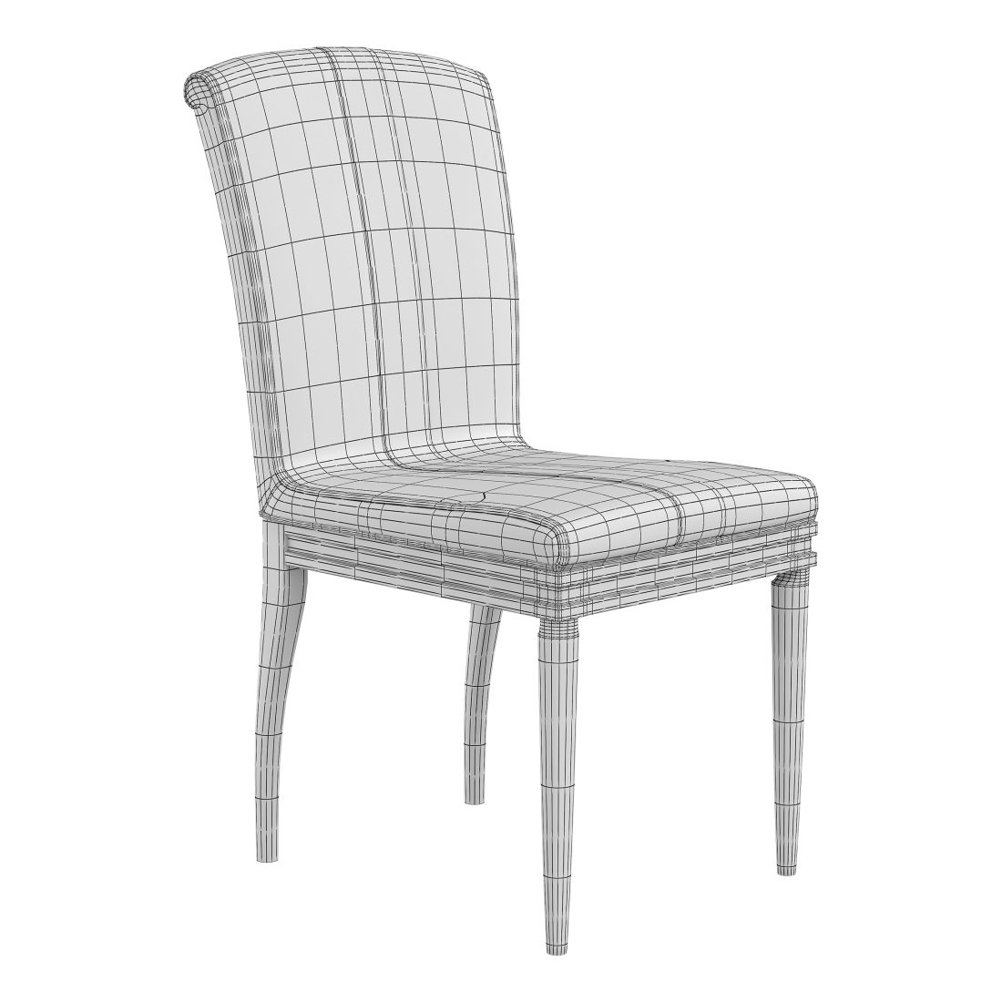 Anthropologie - Grassland Stripe Dining Chair - 3D Model for Corona