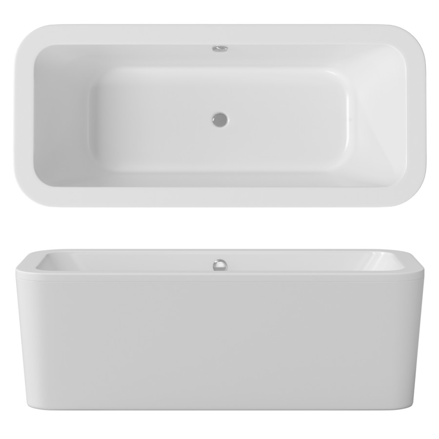 Bathtub Villeroy Boch Loop Friends Square 3D Model For VRay Corona Bathtub villeroy boch loop friends square 3d model for vray corona