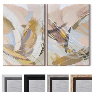 Set Of Large Wall Paintings 2668