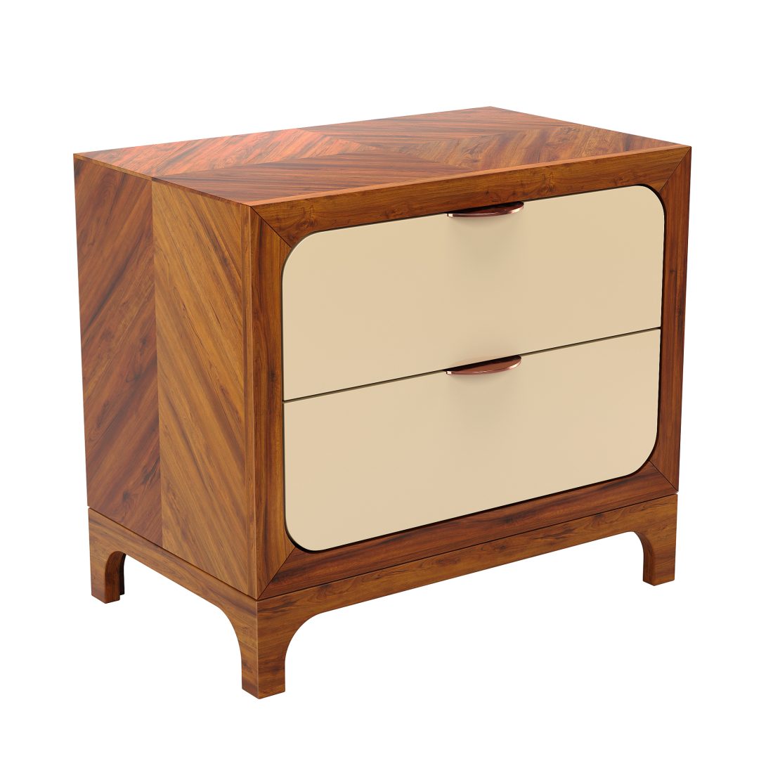 paterson lacquered ivory dresser Cb2 - Nightstand 3D Model for Corona marsala