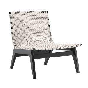 Cb2 Morada Woven Ivory Leather Chair