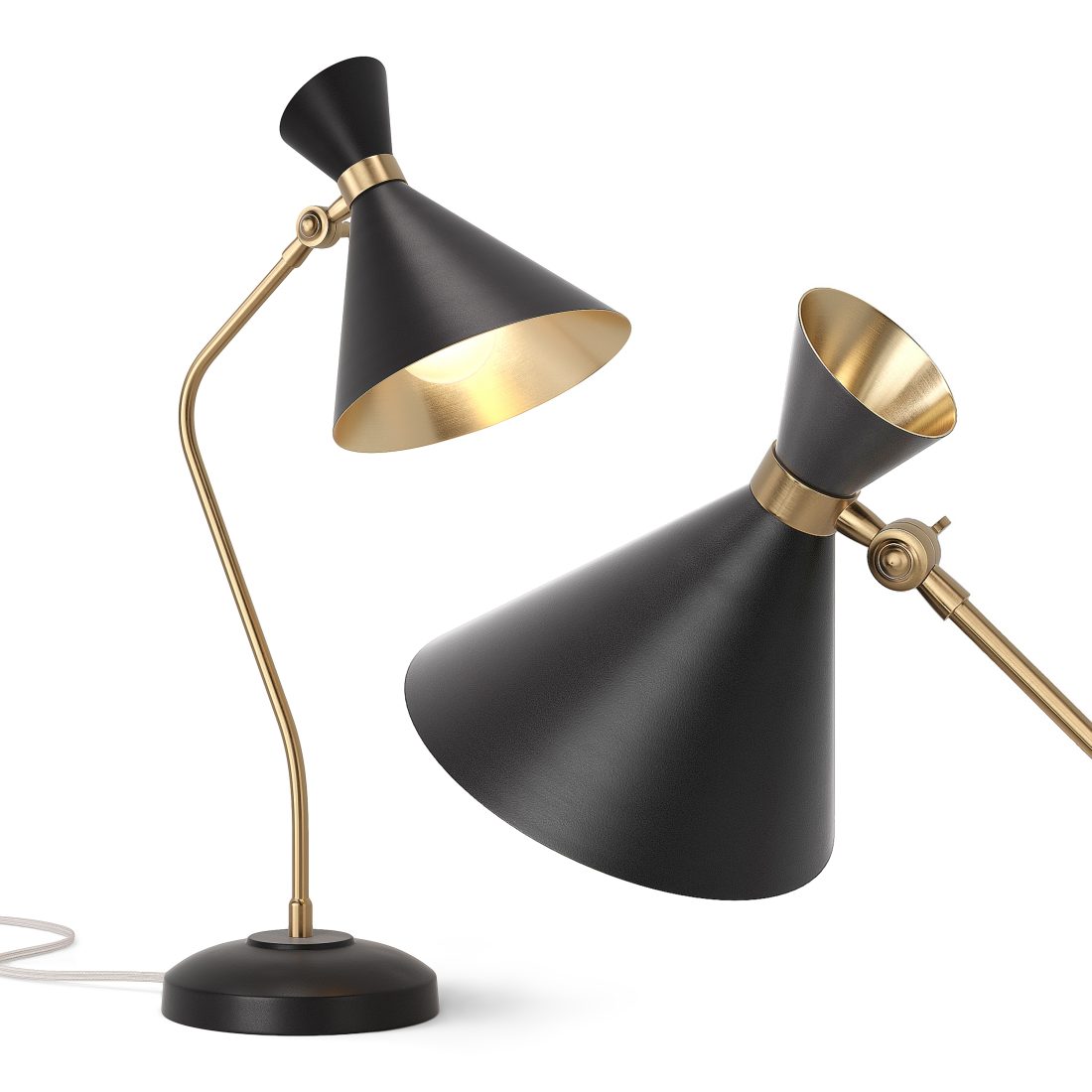 Global Views Cone Desk Lamp Bronze Brass 3D Model for Corona | CGMood