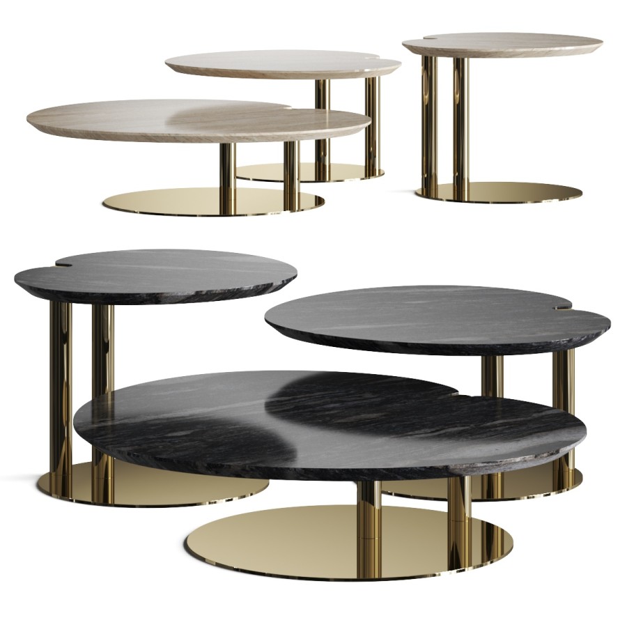 Roberto Cavalli Paje Coffee Tables - 3D Model for VRay, Corona