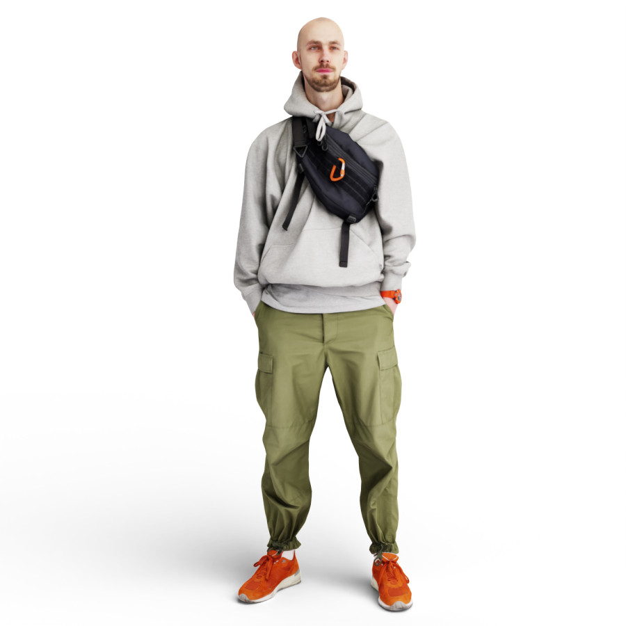 Young Bald Tall Man by Kanistra Studio