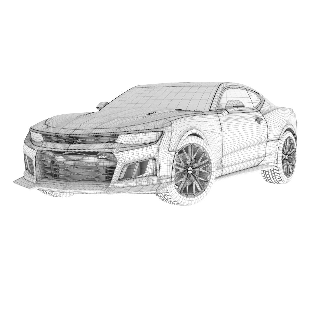 Chevrolet Camaro Zl1 - 3D Model for Corona
