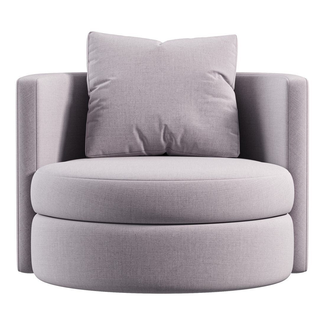 Kipton Curved Swivel Chair By Arhaus - 3D Model for Corona