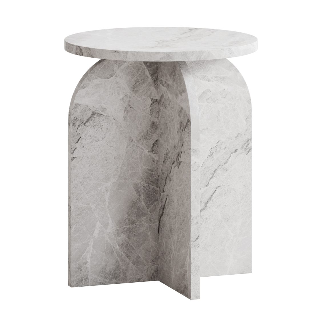 Natural Round Side Table 3D Model for VRay, Corona | CGMood