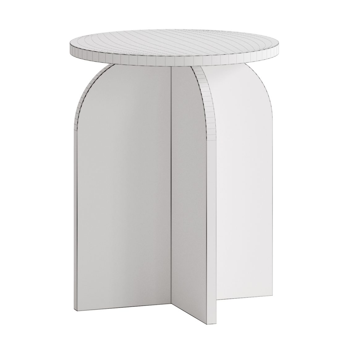 Natural Round Side Table 3D Model for VRay, Corona | CGMood