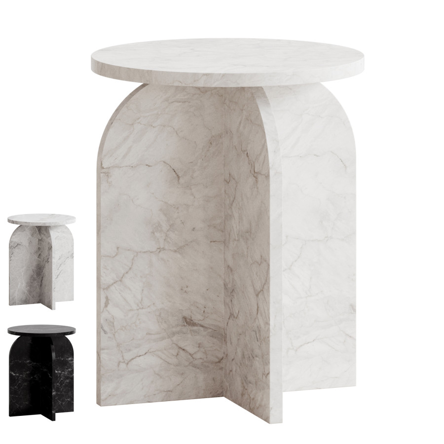 Natural Round Side Table 3D Model for VRay, Corona | CGMood