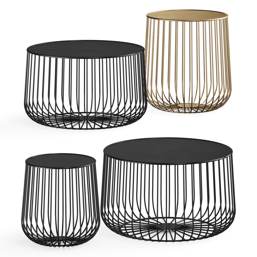 Urban Mood Folk Wireframe Coffee Side Table 3D Model for VRay, Corona ...