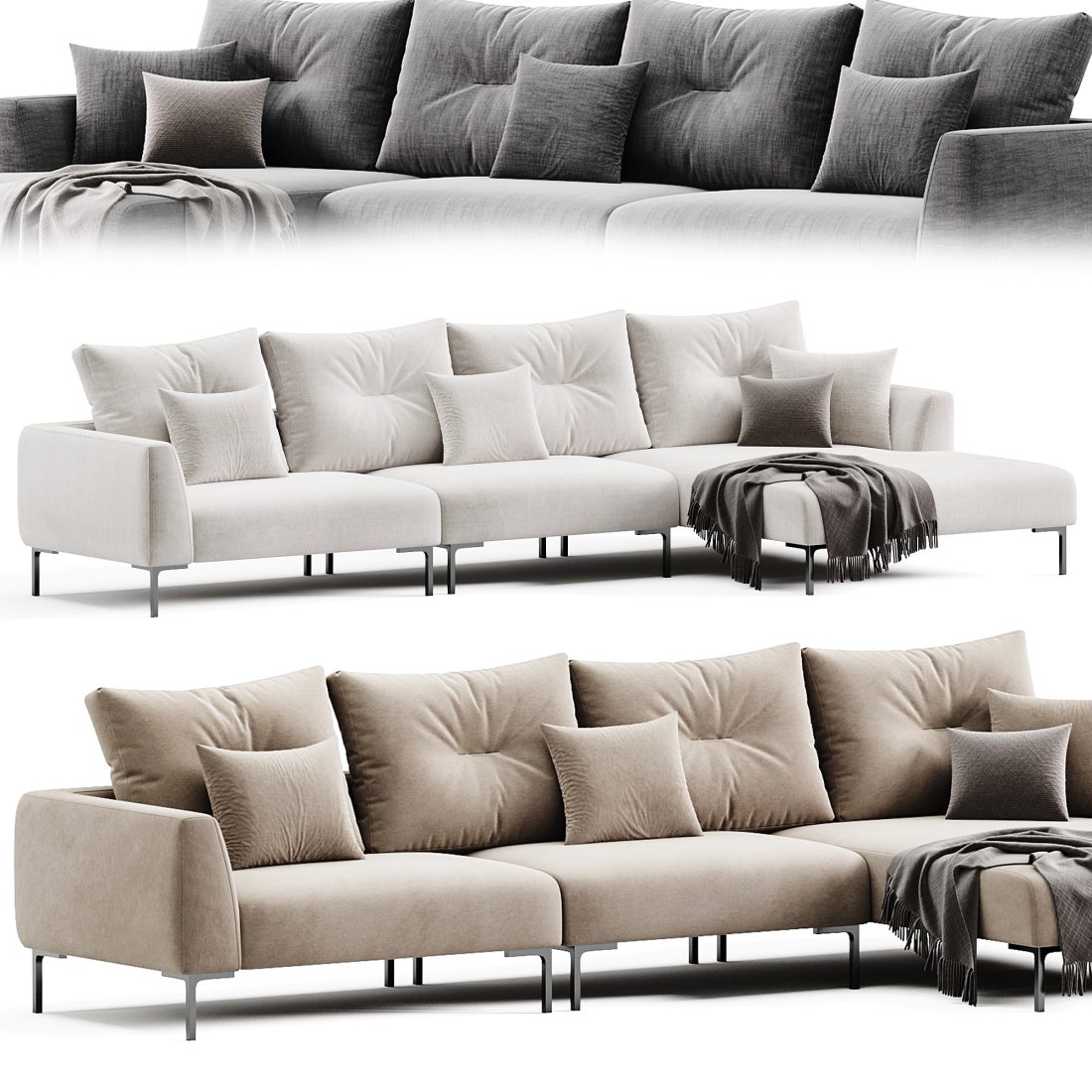 Sofa Firenze Lounge By Eichholtz 3D Model for Corona | CGMood