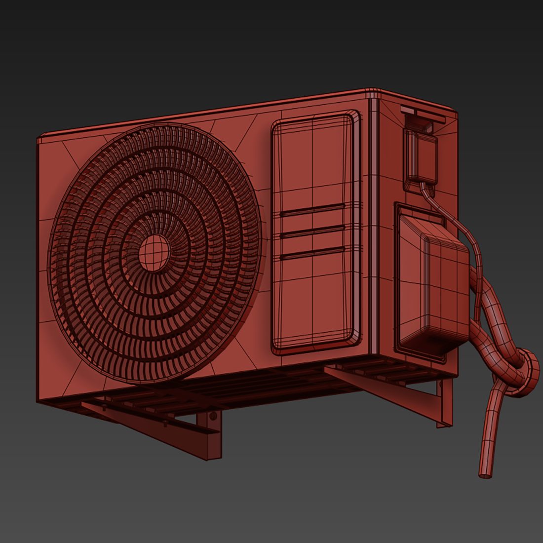 Air Conditioner Outdoor Unit Air Conditioner - 3D Model for FStorm ...