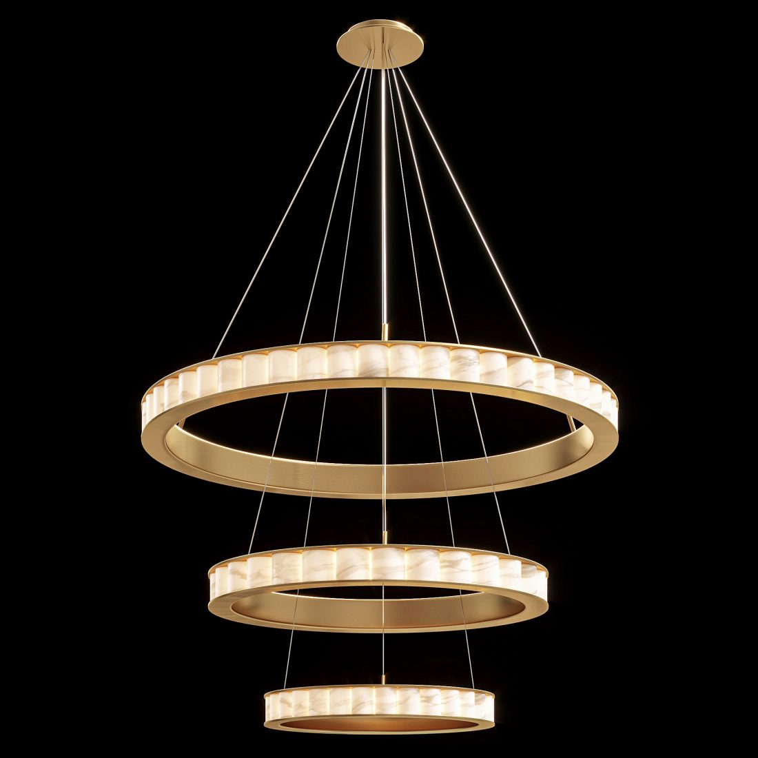 Cto Lighting Avalon Triple Chandelier 3D Model for VRay, Corona | CGMood