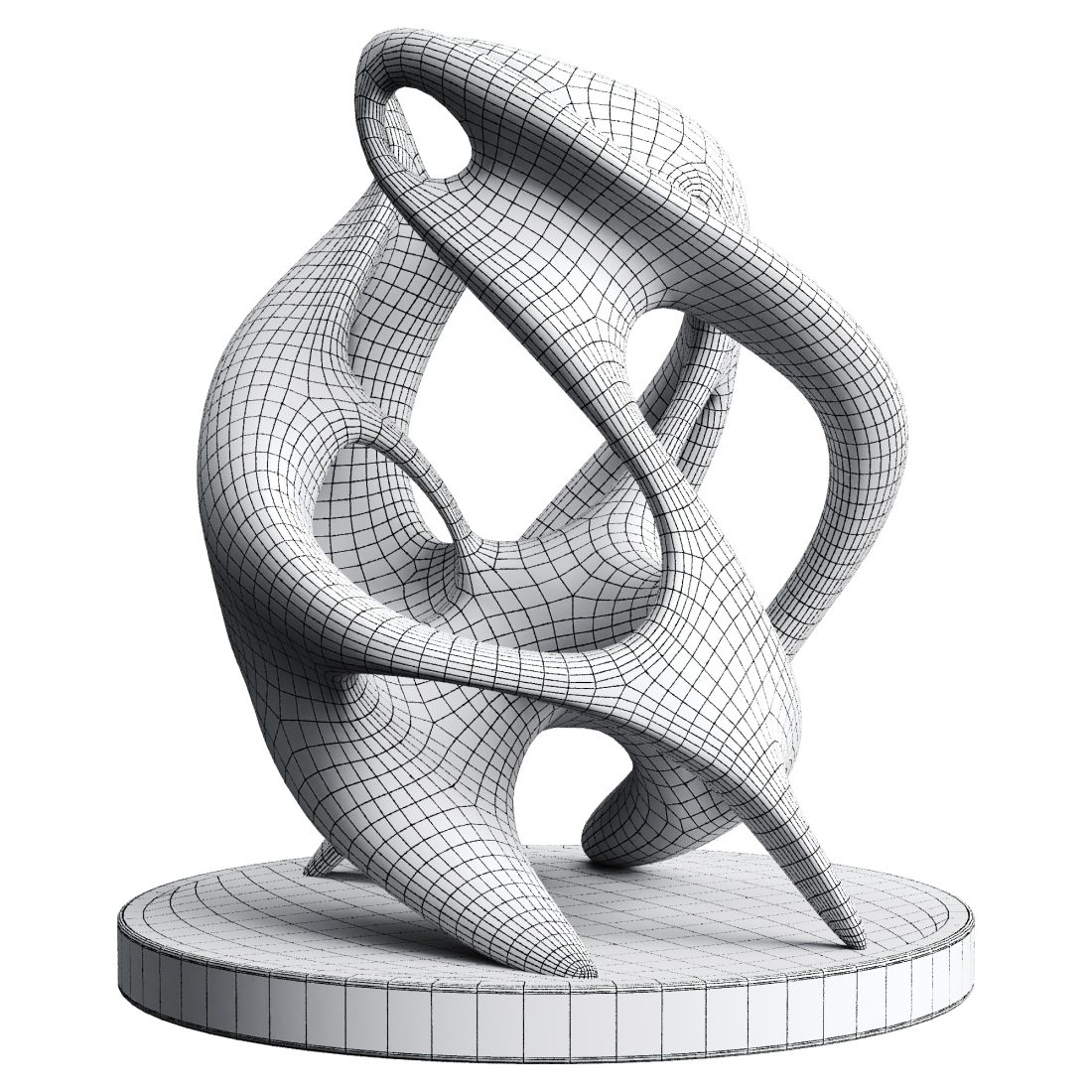 Abstract Sculpture 3D Model for Corona | CGMood