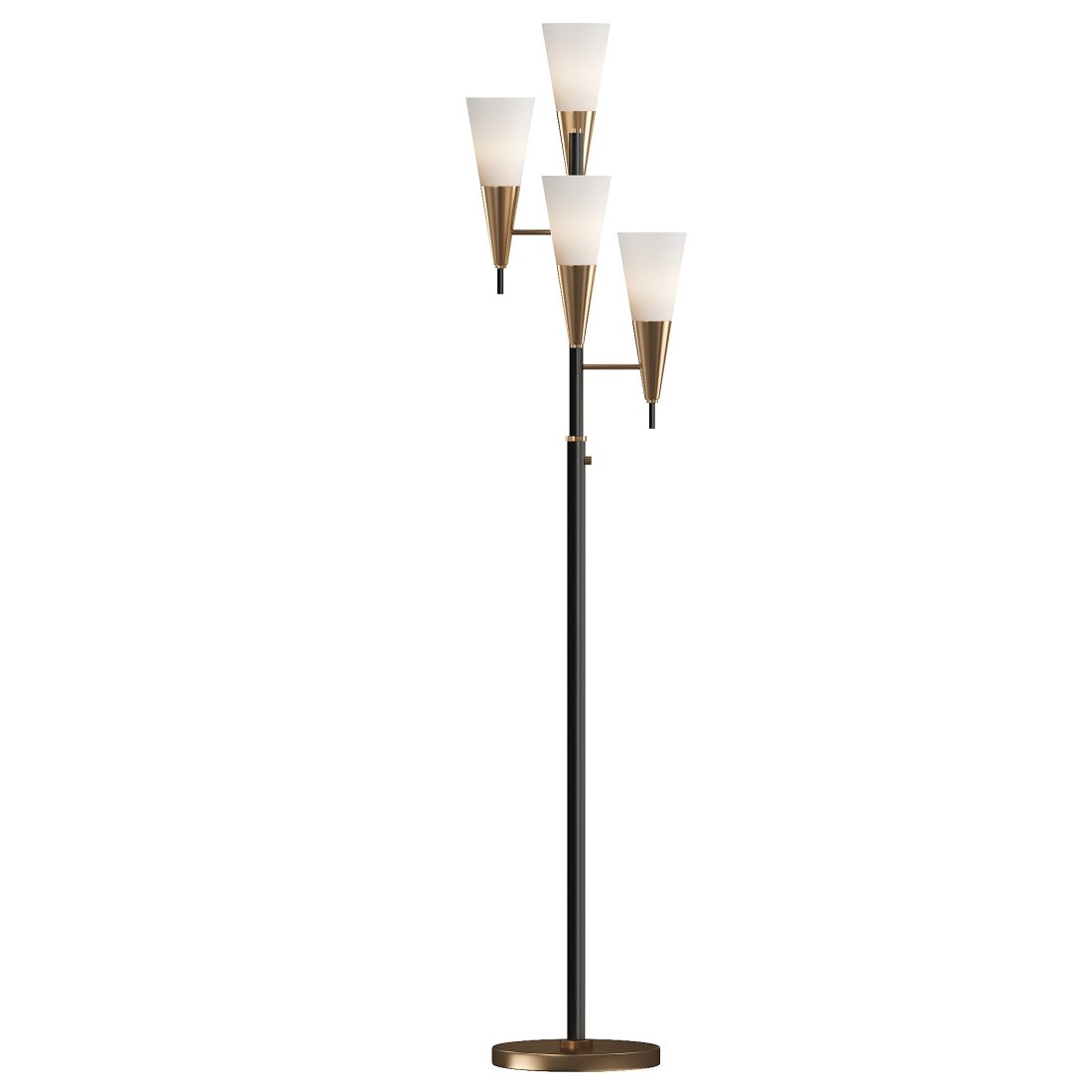 Possini Euro Design Quatro Mid Century Modern Tre 3D Model for Corona ...