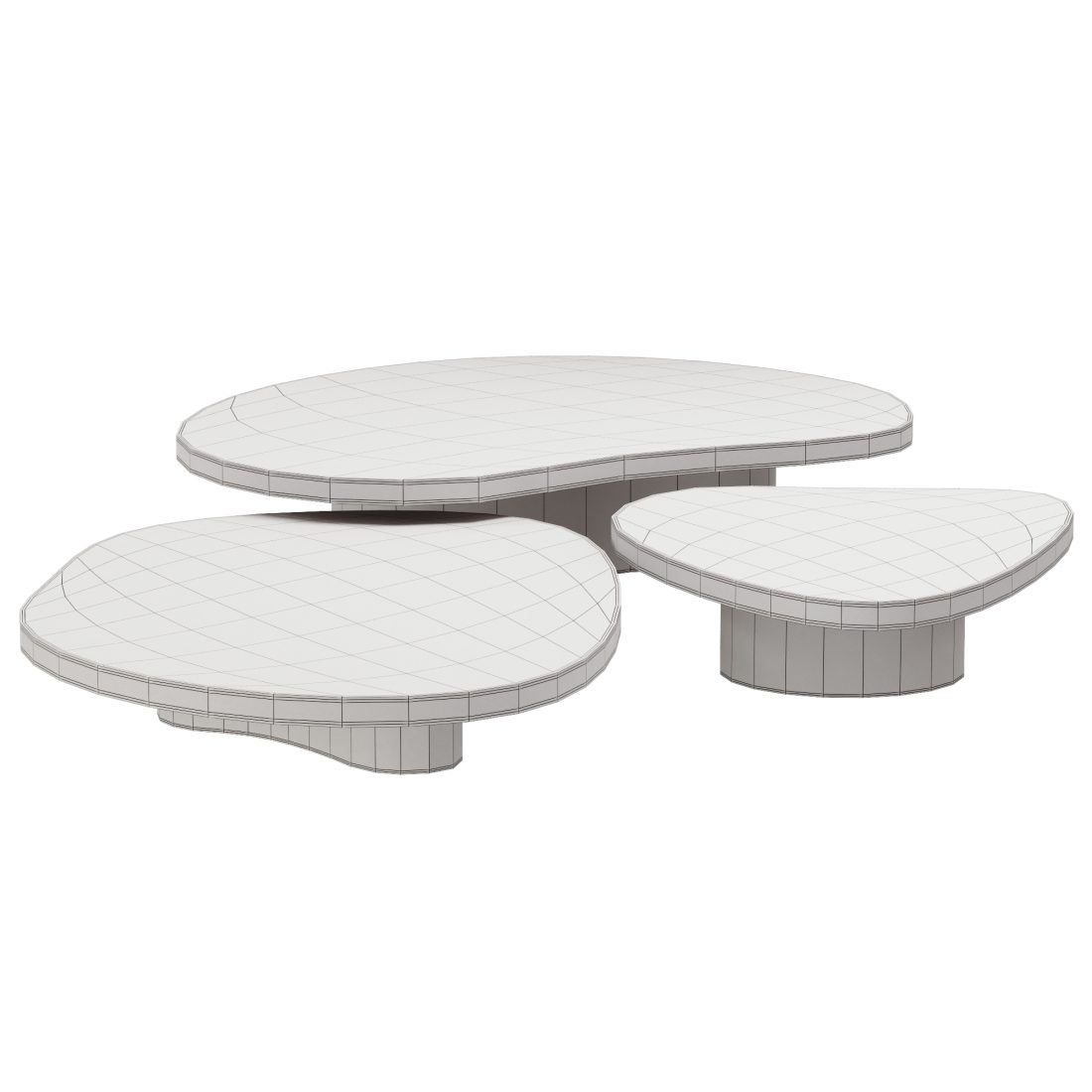Coffee Table Bezier Minotti Set 1 3D Model for VRay, Corona | CGMood