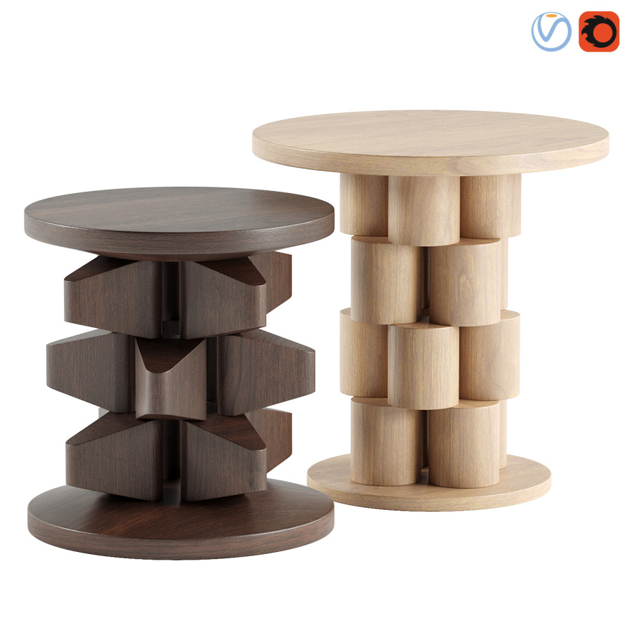 Kari Side Table 3D Model for VRay, Corona | CGMood