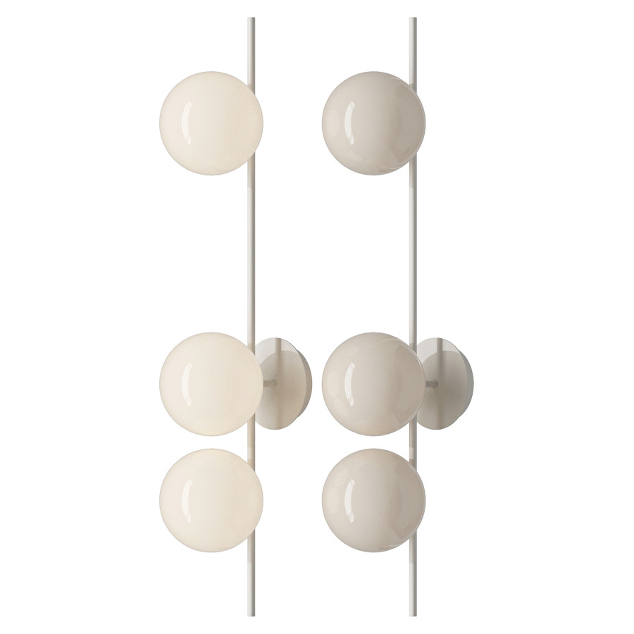 Atlanta Wall And Ceiling Light Made Of Opal Glass by Sodiq Samadov