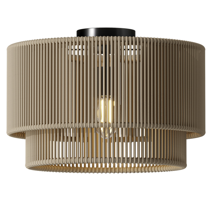 Cecillia Ceiling Light Made Of Jute by Sodiq Samadov