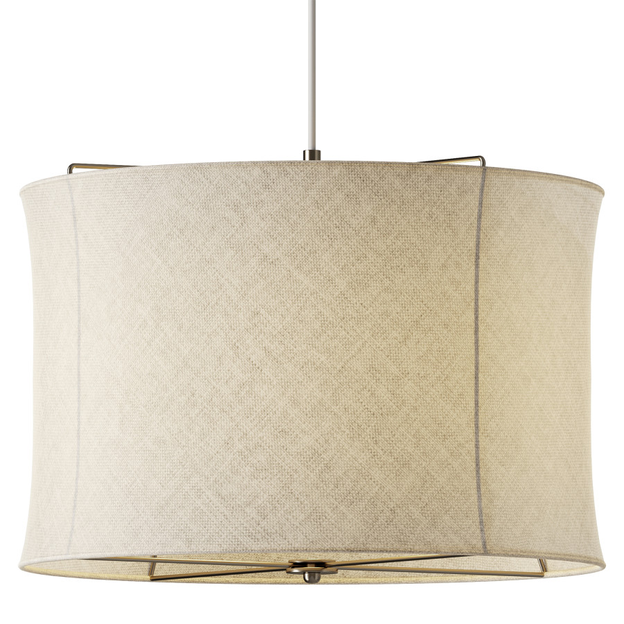 Clouds Pendant Lamp Made Of Linen by Sodiq Samadov