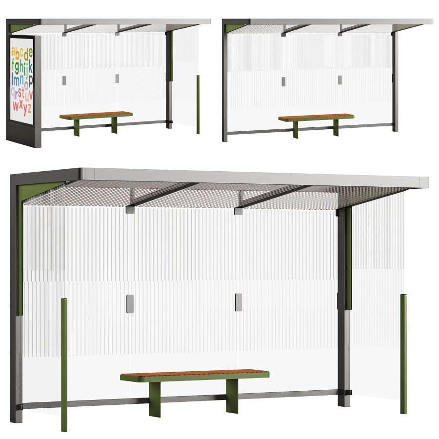 Bus Shelter Nubo by Orazmyrat Bayramov