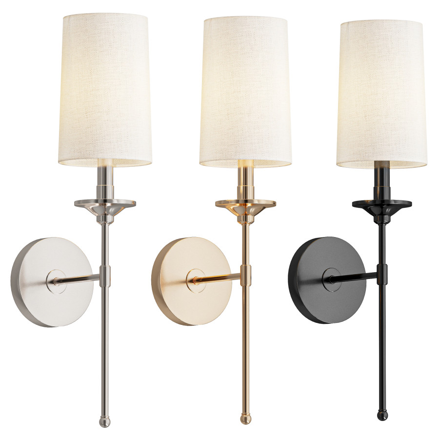 Emily 26 High Brushed Nickel Wall Sconce by Jasurbek Ahmadjonov