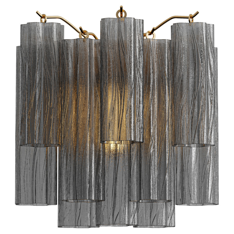 Grace Wall Sconce 14 Brass With White Glass by Jasurbek Ahmadjonov