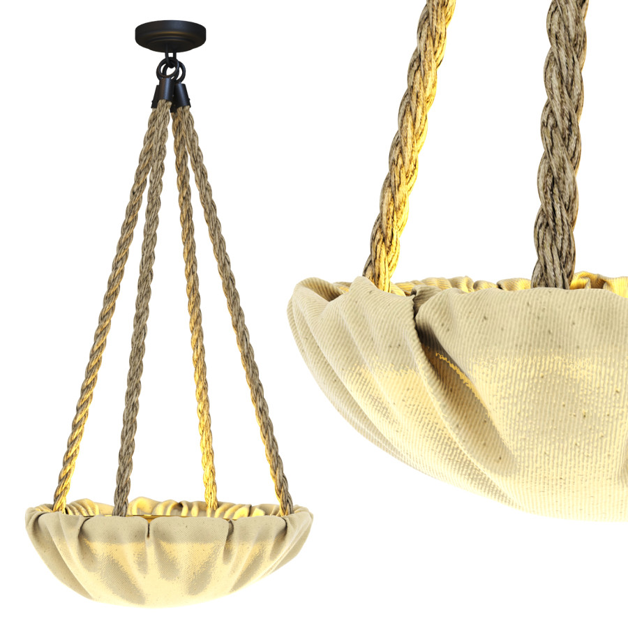 Fabric Chandelier by Q3dim