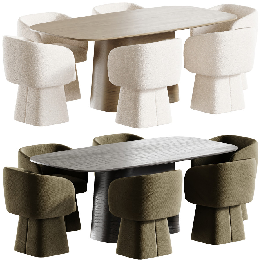 Senza Chair And Kitchen Table by Kinzhal