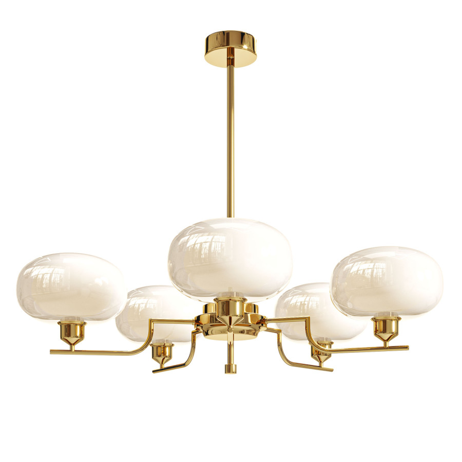 Afralia Glass Ball Pendant Chandelier by Abdubosit Abdujabborov