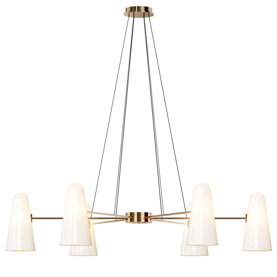 Bianco Chandelier 6 Lights by kreoo