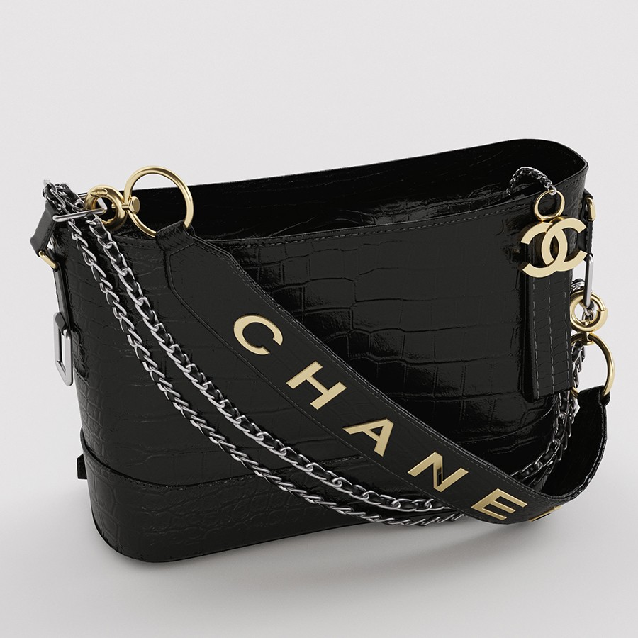 Gabrielle Small Hobo Bag By Chanel - 3D Model for VRay