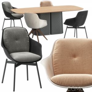 Rolf Benz 600 Chair, 929 Table