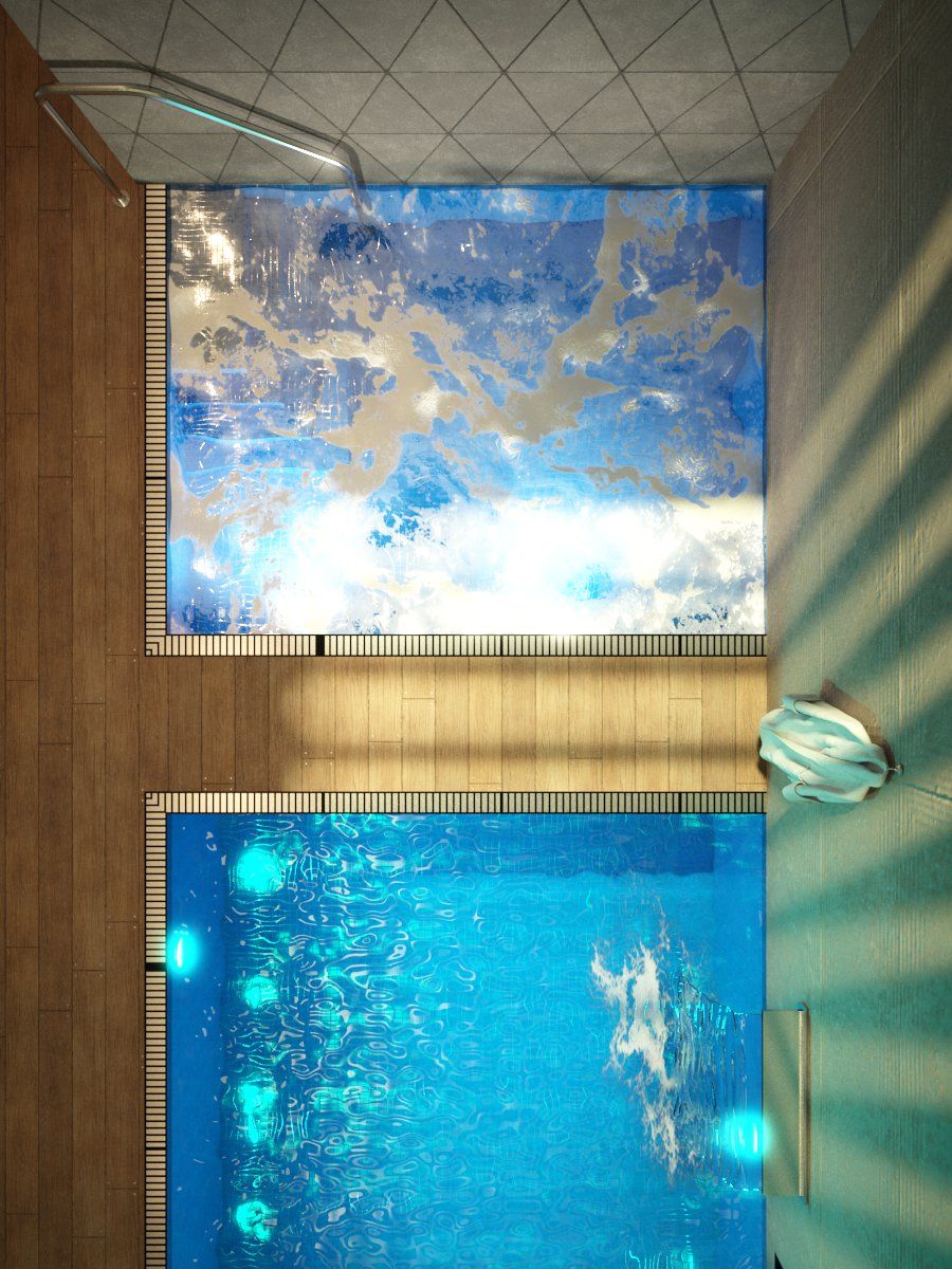 Interior 001 Swimming Pool 3D Model for VRay, VRay | CGMood