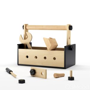 Wooden Toy Tool Box